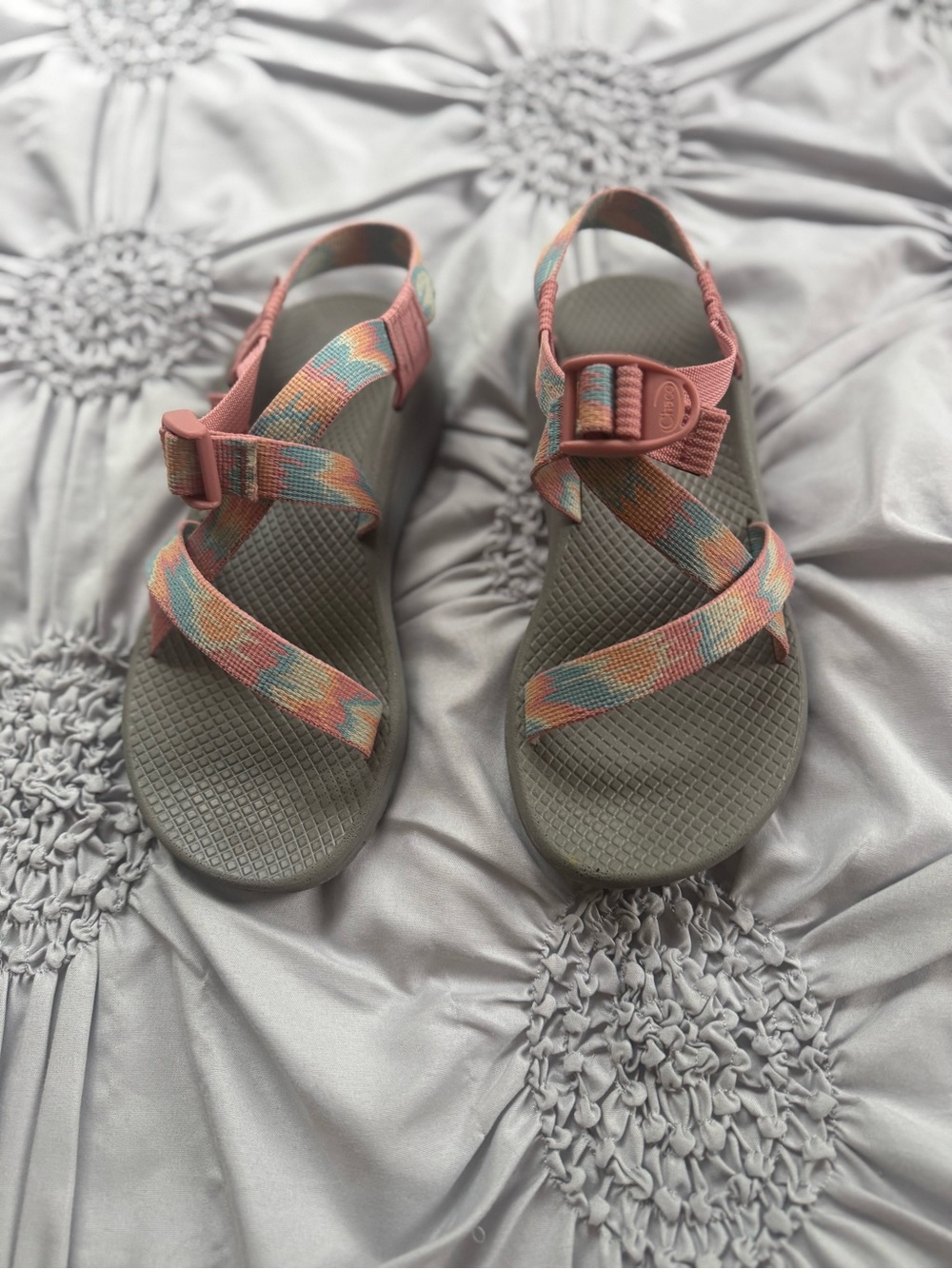Chaco Women's Sandal — Pink Multi Strap Sport Sandal
